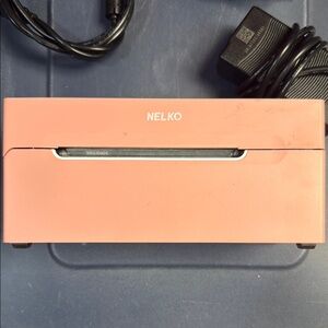 Elk Pink Label Printer with Accessories